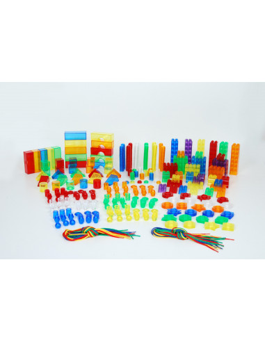 Set de forme colorate transparente pentru copii mici,CD73099