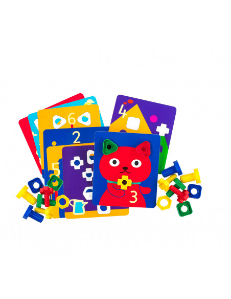 Carti de activitate pentru jocul surub si piulita,CD53997