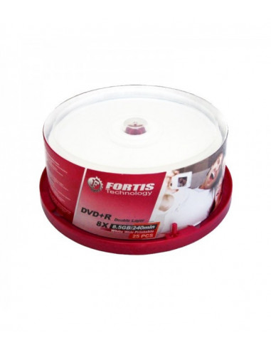 DVD-R FORTIS Double Layer, 8,5 GB, 8X, 25 buc,UNIQ82844
