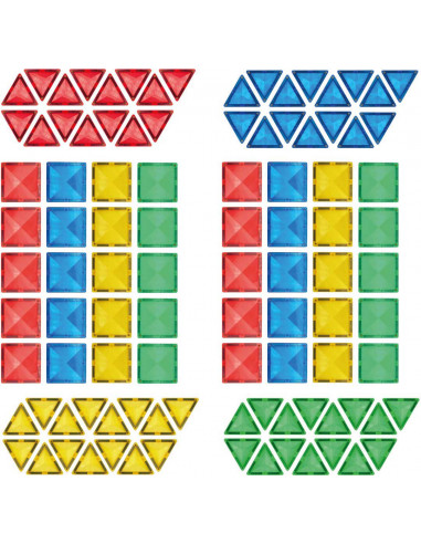 Joc de constructii magnetic Magne Tiles Nexus 100 de