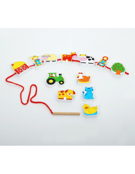 Blocuri pentru insirat - ferma,CD76009