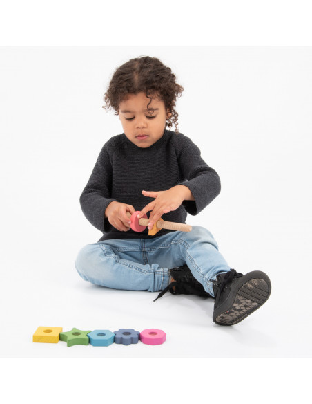 Piulite mari din lemn de diferite forme si culori,CD74003