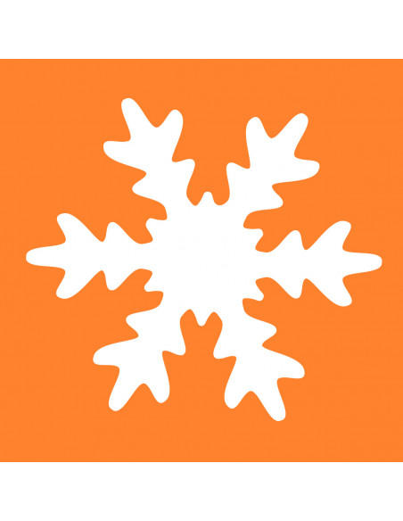 Perforator artizanal 50 mm - fulg de nea,CWR11162/2