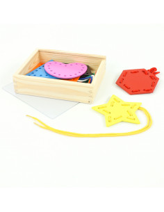 Forme geometrice din lemn - joc de insirare,Vin85494 2