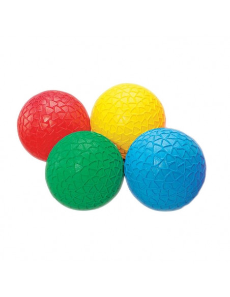 Mingi colorate senzoriale cu texturi, TickiT, set de 4 mingi