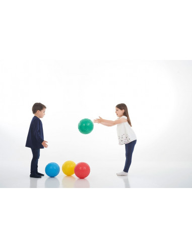 Mingi colorate senzoriale cu texturi, TickiT, set de 4 mingi