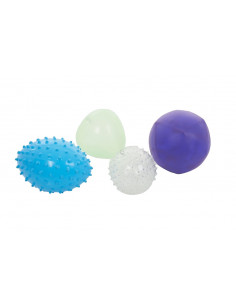 Mingi senzoriale ciudate, TickiT, set de 4 mingi