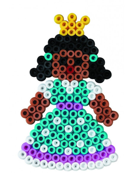 PRINTESE CU FLORICELE - 2000 margele HAMA MIDI in cutie cadou