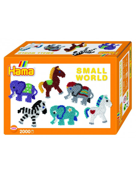 CIRCUL - 2000 margele HAMA MIDI in cutie cadou MIC,Ha3504