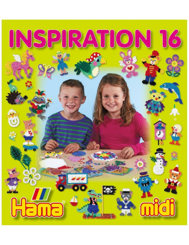 Carte cu modele colorate HAMA MIDI, INSPIRATII 16,Ha399-16