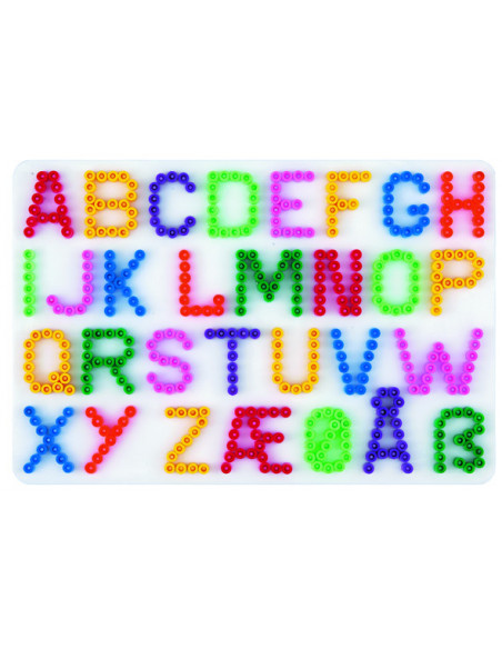 LITERE SI NUMERE - 2 plansete de lucru MARI pentru margele MIDI