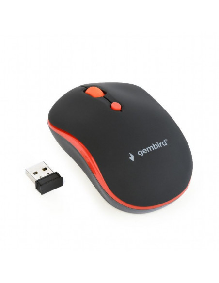 MOUSE GEMBIRD, PC sau NB, wireless, 2.4GHz, optic, 1600 dpi