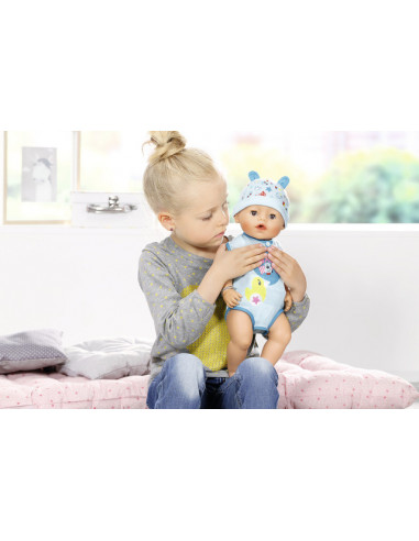 BABY born - Bebelus baiat interactiv cu corp moale,ZF824375