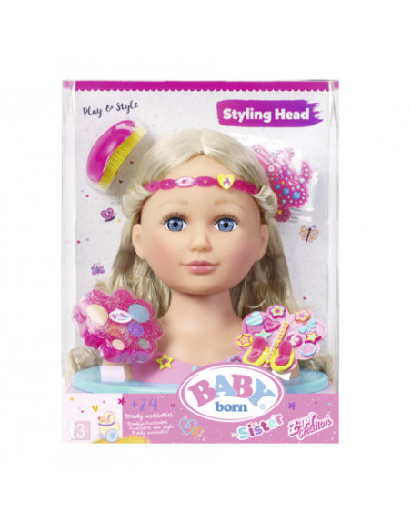 BABY born - Cap Papusa pentru coafat si machiat,ZF824788