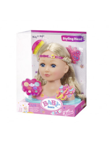 BABY born - Cap Papusa pentru coafat si machiat,ZF824788
