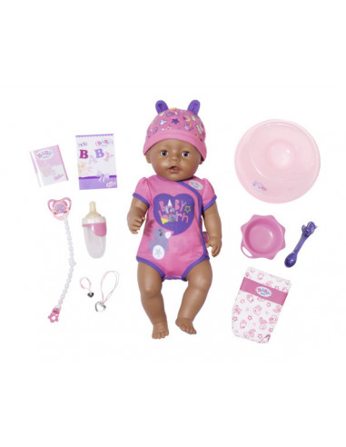 BABY born - Papusa etnica interactiva cu corp moale, 43