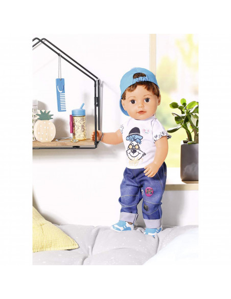 BABY born - Fratior interactiv cu corp moale, 43 cm,ZF826911
