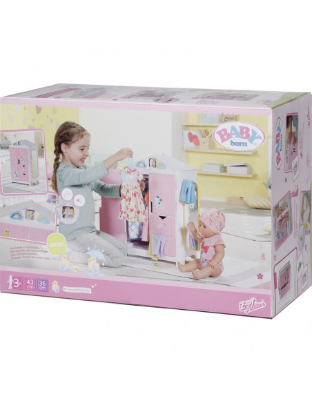 BABY born - Dulap haine cu sunete si stickere,ZF827987