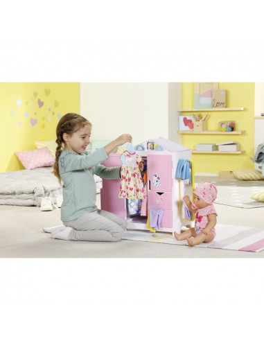 BABY born - Dulap haine cu sunete si stickere,ZF827987