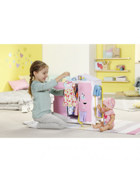 BABY born - Dulap haine cu sunete si stickere,ZF827987