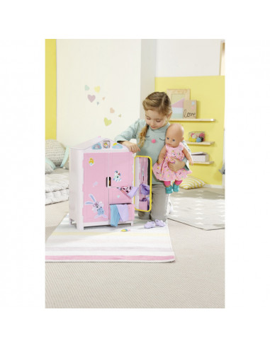 BABY born - Dulap haine cu sunete si stickere,ZF827987