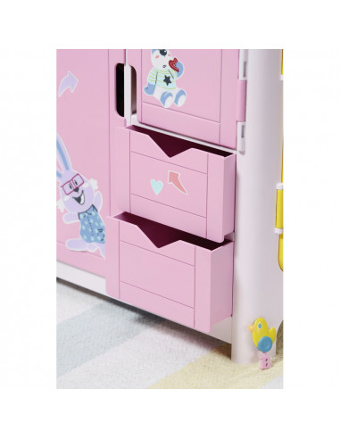 BABY born - Dulap haine cu sunete si stickere,ZF827987