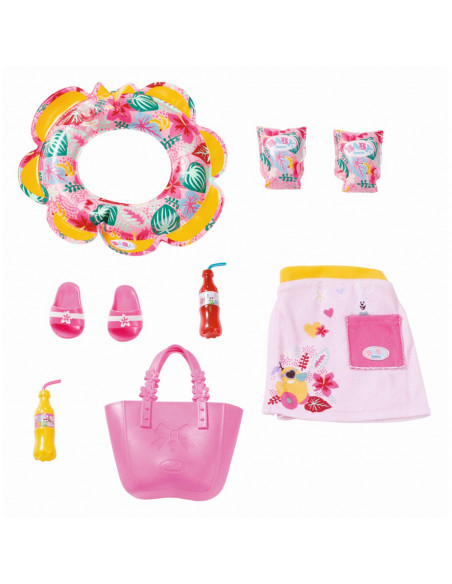 BABY born - Set plaja - cort cu accesorii,ZF829257