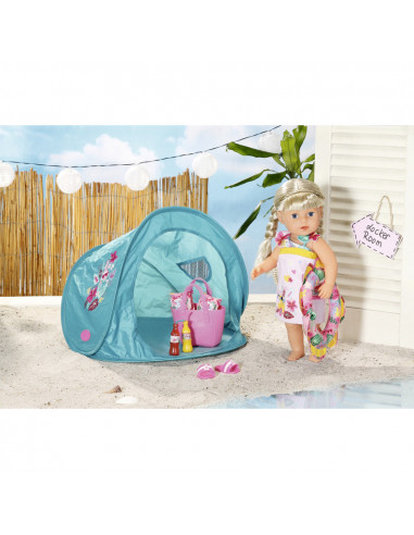 BABY born - Set plaja - cort cu accesorii,ZF829257