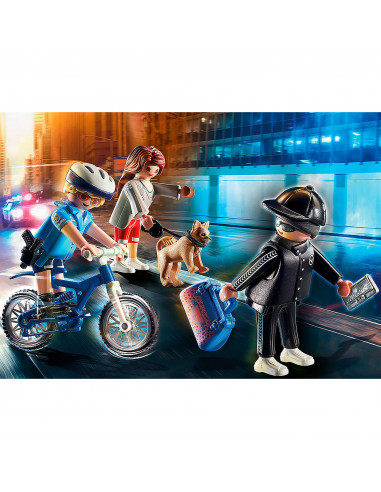 POLITIST PE BICICLETA SI HOT,70573