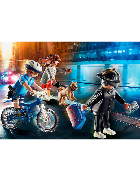 POLITIST PE BICICLETA SI HOT,70573