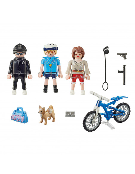 POLITIST PE BICICLETA SI HOT,70573