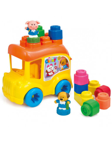 Clemmy - Autobuz Scolar Cu 12 Cuburi,CL14783