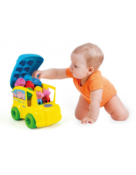 Soft Clemmy-Autobuz Peppa Cu Cuburi,CL17248