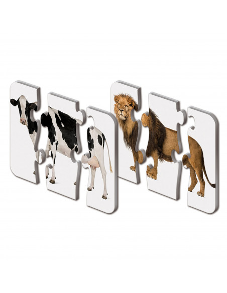 PUZZLE POTRIVESTE CORPUL ANIMALELOR,TLJ345726