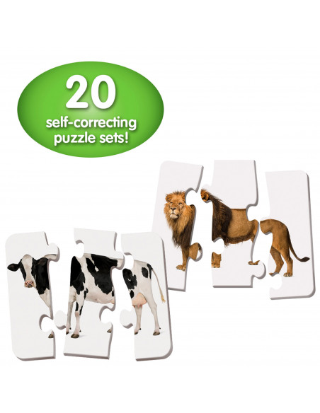 PUZZLE POTRIVESTE CORPUL ANIMALELOR,TLJ345726