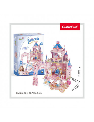 PUZZLE 3D + STICKERE GRADINA SECRETA A PRINTESEI 92