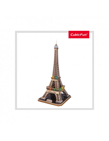 PUZZLE 3D LED TURNUL EIFFEL 82 PIESE,CUL091h
