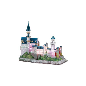 PUZZLE 3D LED CASTELUL NEUSCHWANSTEIN 128 PIESE,CUL174h 2