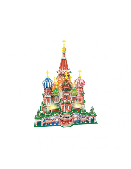 PUZZLE 3D LED CATEDRALA ST. BASIL 224 PIESE,CUL519h PUZZLE 3D LED CATEDRALA ST. BASIL 224 PIESE,CUL519h