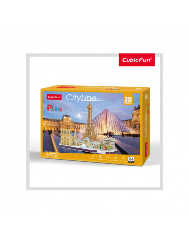 PUZZLE 3D PARIS 114 PIESE,CUMC254h