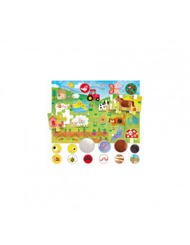 MONTESSORI PUZZLE TACTIL,HE23592