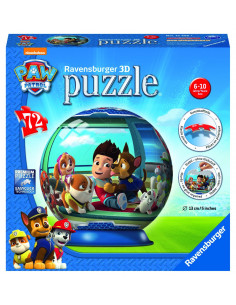 PUZZLE 3D PAW PATROL, 72 PIESE,RVS3D12186
