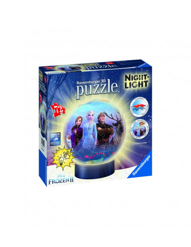 PUZZLE 3D LUMINOS FROZEN II, 72 PIESE,RVS3D11141 PUZZLE 3D LUMINOS FROZEN II, 72 PIESE,RVS3D11141