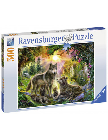 PUZZLE FAMILIA LUPILOR, 500 PIESE,RVSPA14745