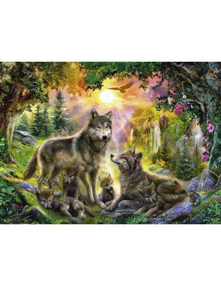 PUZZLE FAMILIA LUPILOR, 500 PIESE,RVSPA14745