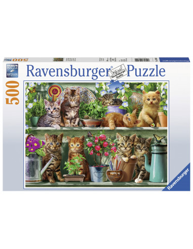 PUZZLE PISICI PE RAFT, 500 PIESE,RVSPA14824