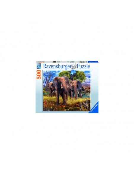 PUZZLE FAMILIE ELEFANTI, 500 PIESE,RVSPA15040