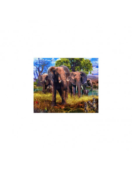 PUZZLE FAMILIE ELEFANTI, 500 PIESE,RVSPA15040