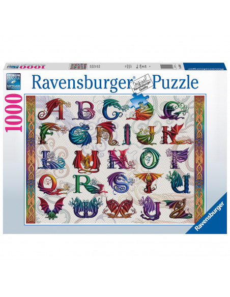 PUZZLE ALFABET DRAGON, 1000 PIESE,RVSPA16814