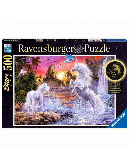 PUZZLE UNICORNI LA RAU, 500 PIESE STARLINE,RVSPA14873